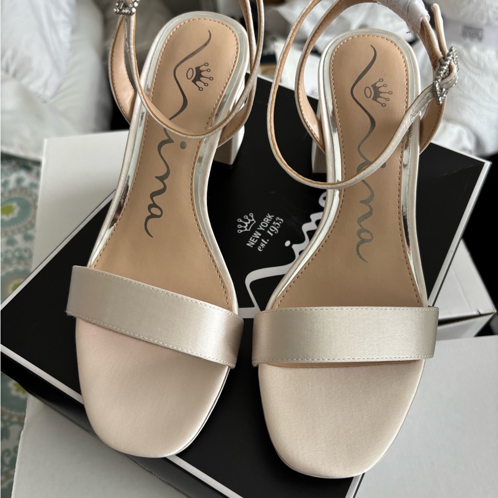 Nina Bergen Satin Heels